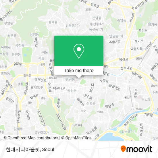 현대시티아울렛 map