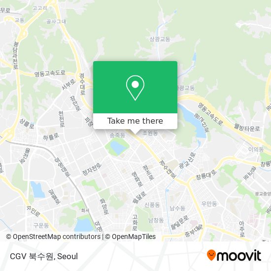 CGV 북수원 map