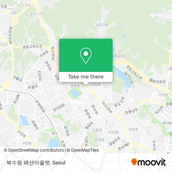 북수원 패션아울렛 map