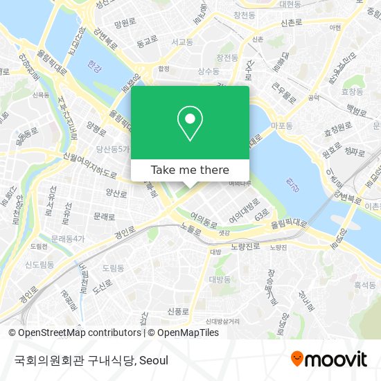 국회의원회관 구내식당 map