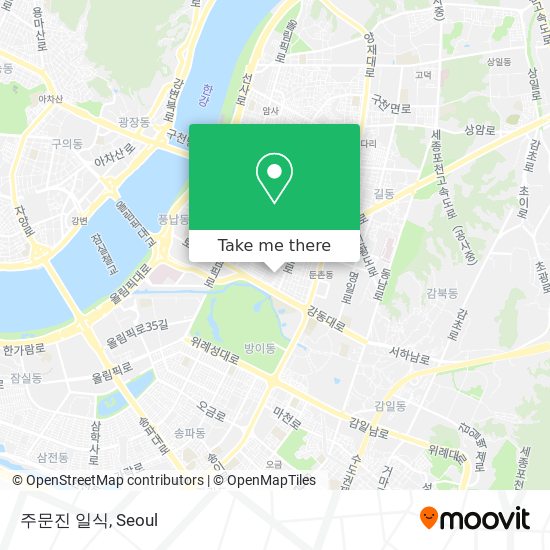 주문진 일식 map