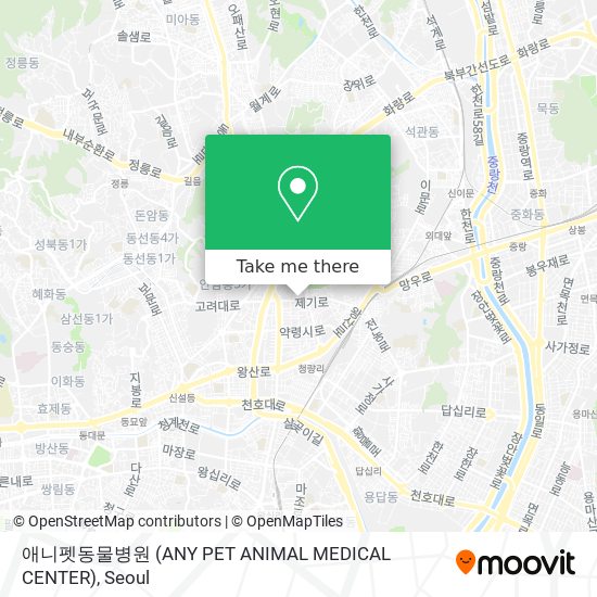 애니펫동물병원 (ANY PET ANIMAL MEDICAL CENTER) map