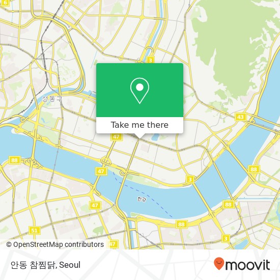 안동 참찜닭 map