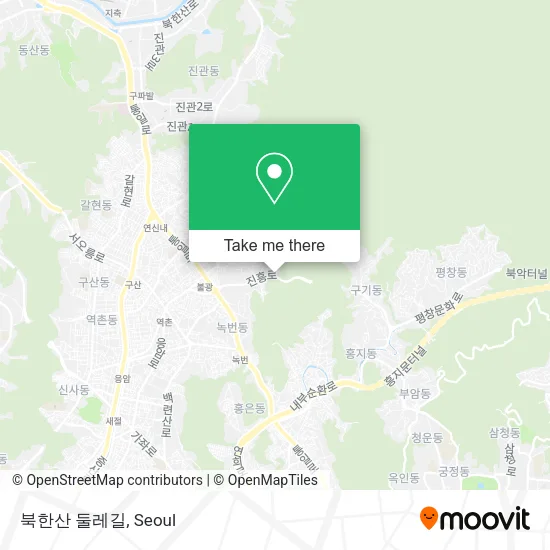 북한산 둘레길 map