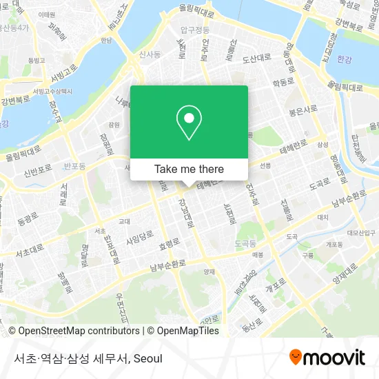 서초·역삼·삼성 세무서 map