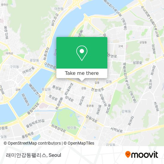 래미안강동팰리스 map