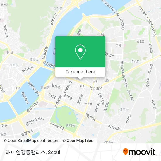 래미안강동팰리스 map