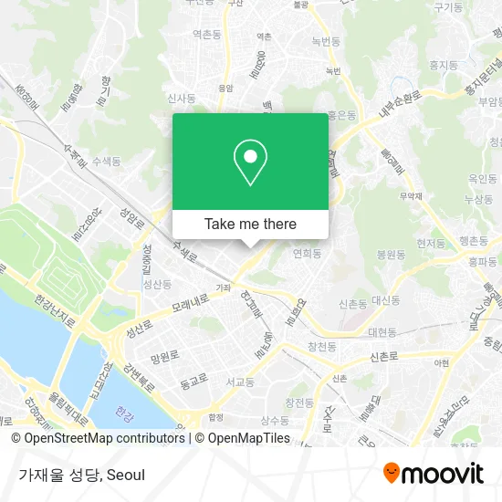 가재울 성당 map