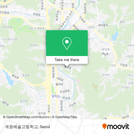 계원예술고등학교 map
