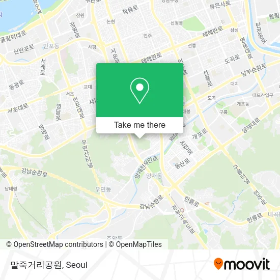 말죽거리공원 map