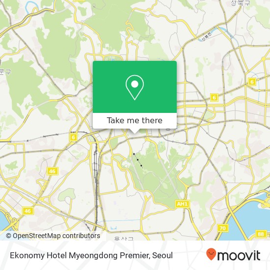 Ekonomy Hotel Myeongdong Premier map