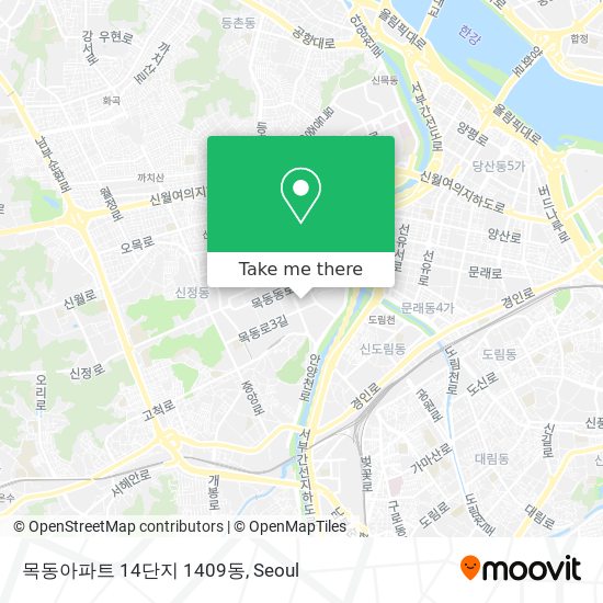 목동아파트 14단지 1409동 map