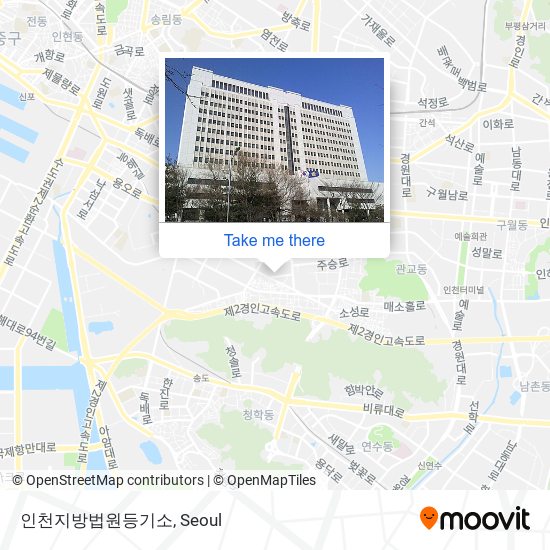 인천지방법원등기소 map