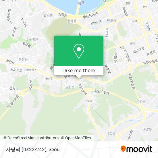 사당역 (ID:22-242) map