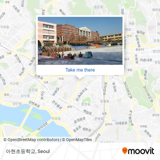 아현초등학교 map