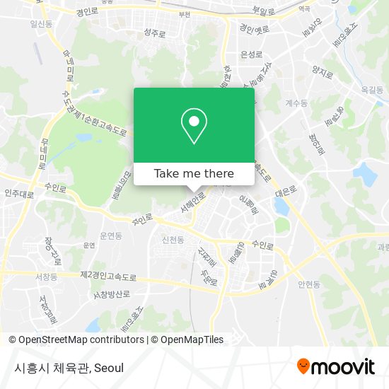 시흥시 체육관 map