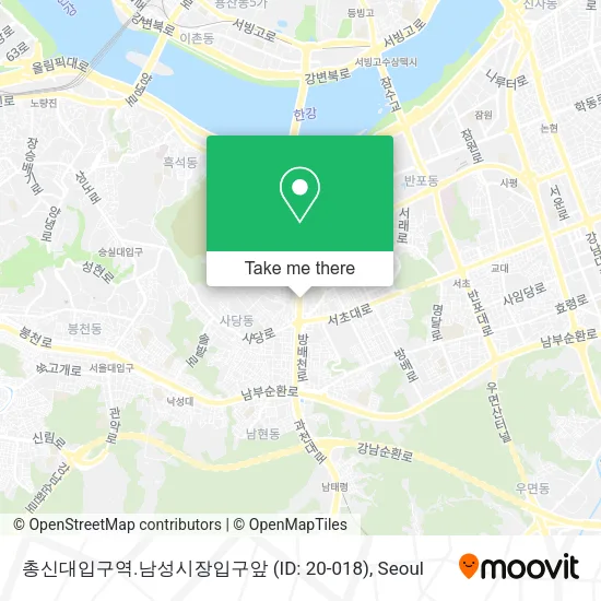 총신대입구역.남성시장입구앞 (ID: 20-018) map