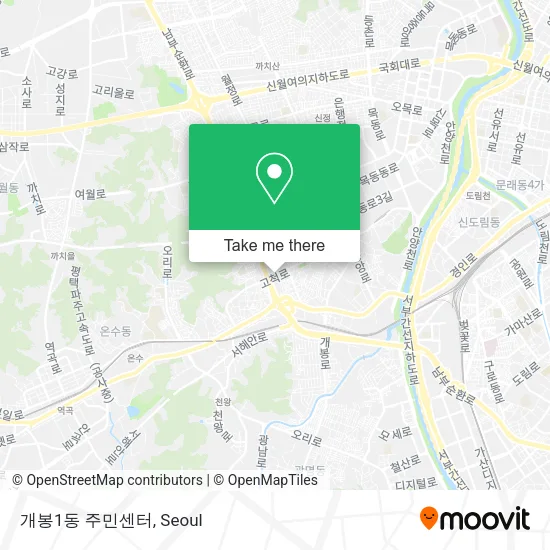 개봉1동 주민센터 map