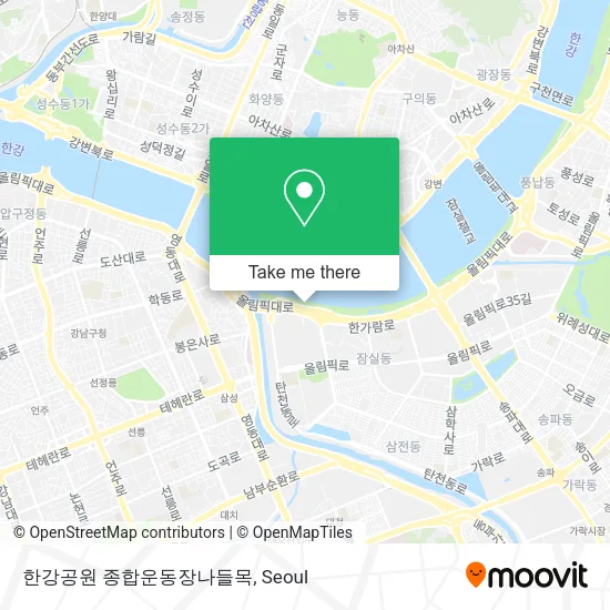 한강공원 종합운동장나들목 map
