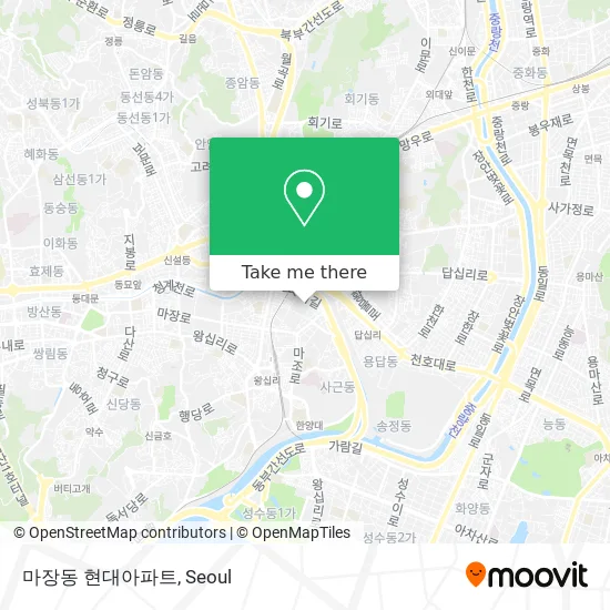 마장동 현대아파트 map