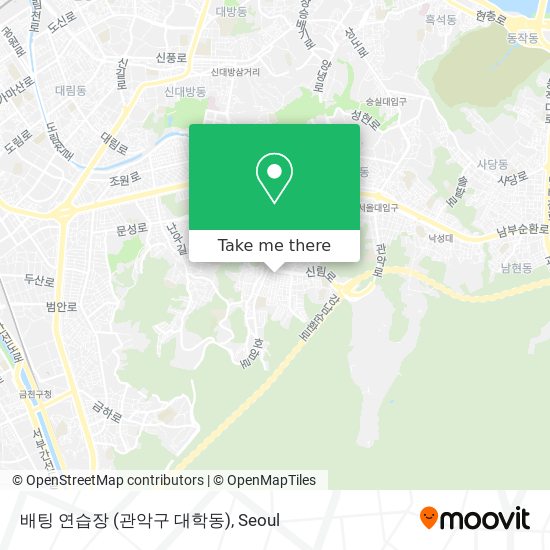 배팅 연습장 (관악구 대학동) map