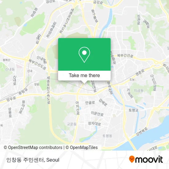 인창동 주민센터 map
