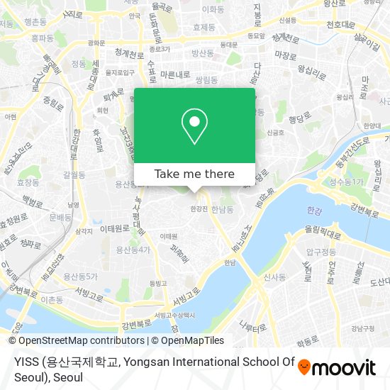 YISS (용산국제학교, Yongsan International School Of Seoul) map