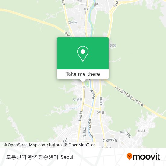 도봉산역 광역환승센터 map