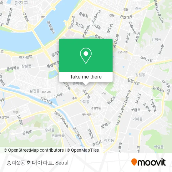 송파2동 현대아파트 map