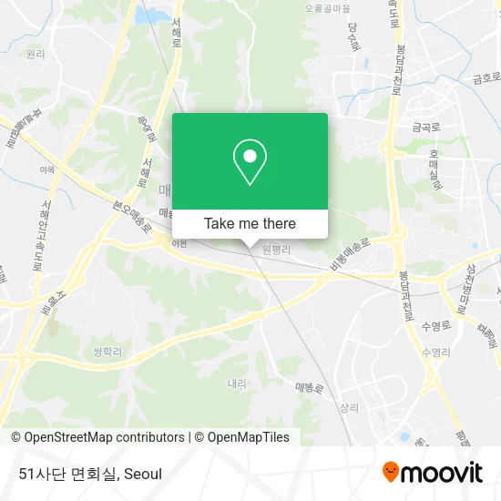 51사단 면회실 map
