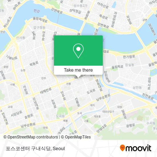 포스코센터 구내식당 map