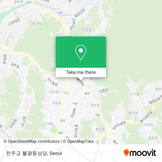 천주교 불광동성당 map