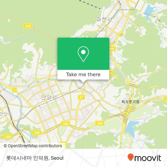 롯데시네마 인덕원 map
