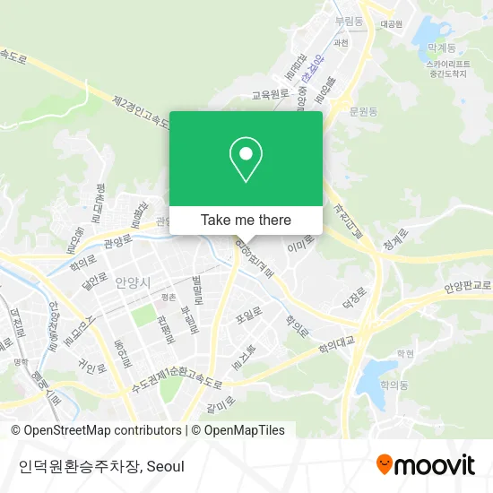 인덕원환승주차장 map