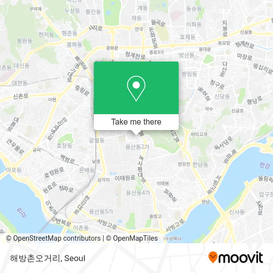 해방촌오거리 map