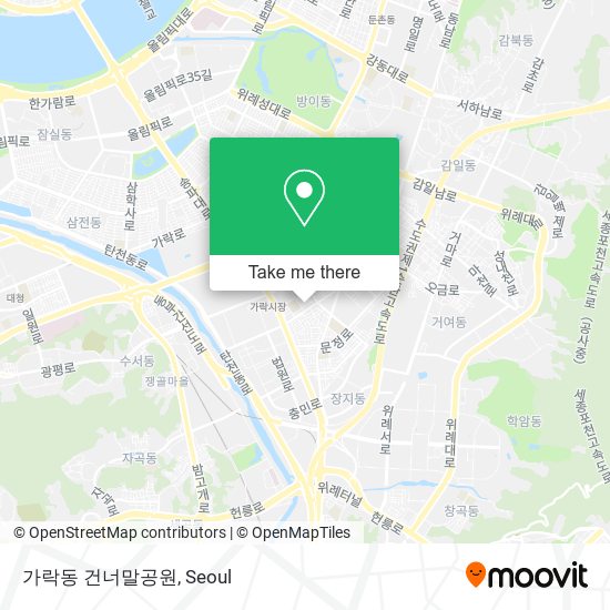 가락동 건너말공원 map