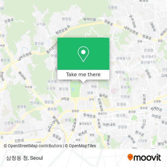 삼청동 청 map