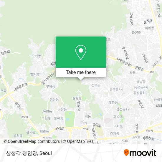 삼청각 청천당 map