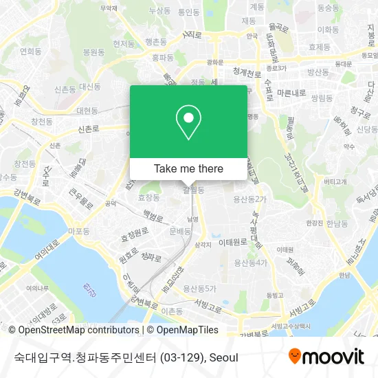 숙대입구역.청파동주민센터 (03-129) map