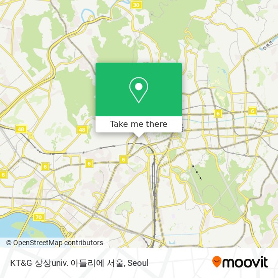 KT&G 상상univ. 아틀리에 서울 map