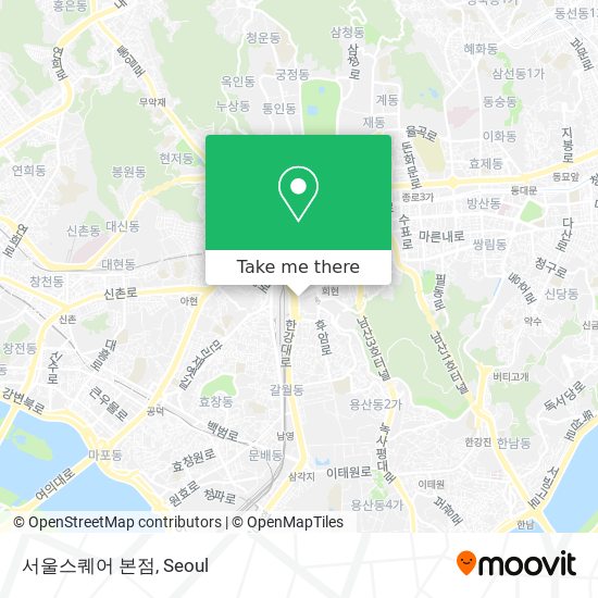 How to get to 서울스퀘어 본점 in 중구, 서울시 by Subway or Bus?