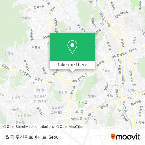 월곡 두산위브아파트 map