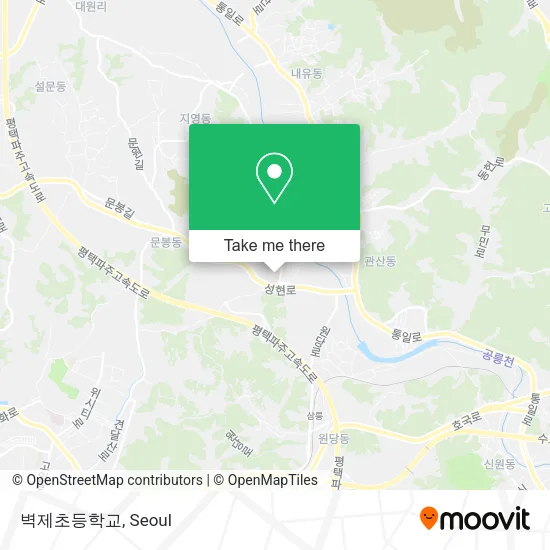 벽제초등학교 map