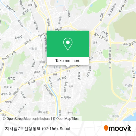 지하철7호선상봉역 (07-166) map