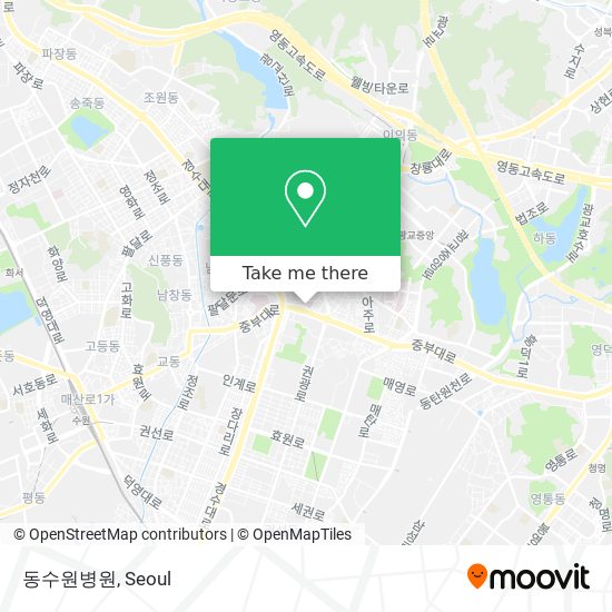 동수원병원 map