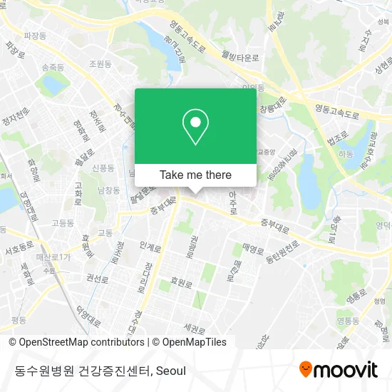 동수원병원 건강증진센터 map