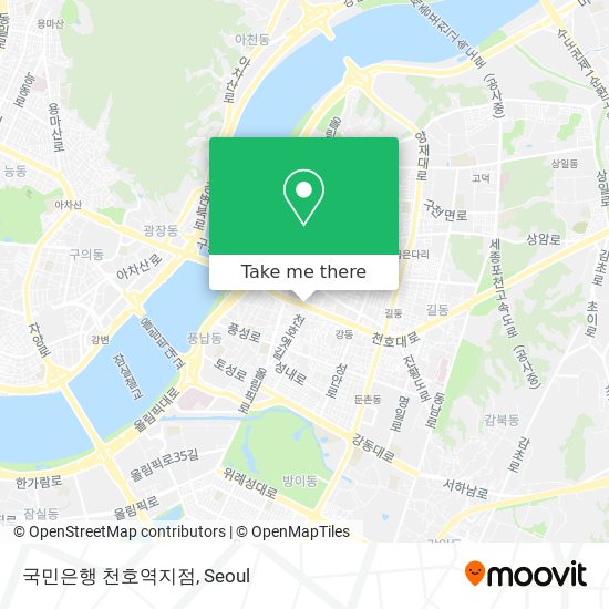 국민은행 천호역지점 map