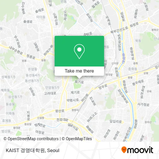 KAIST 경영대학원 map