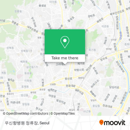 우신향병원 정류장 map