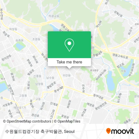 수원월드컵경기장 축구박물관 map